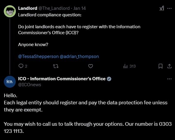 ICO -  Joint Landlord Registration